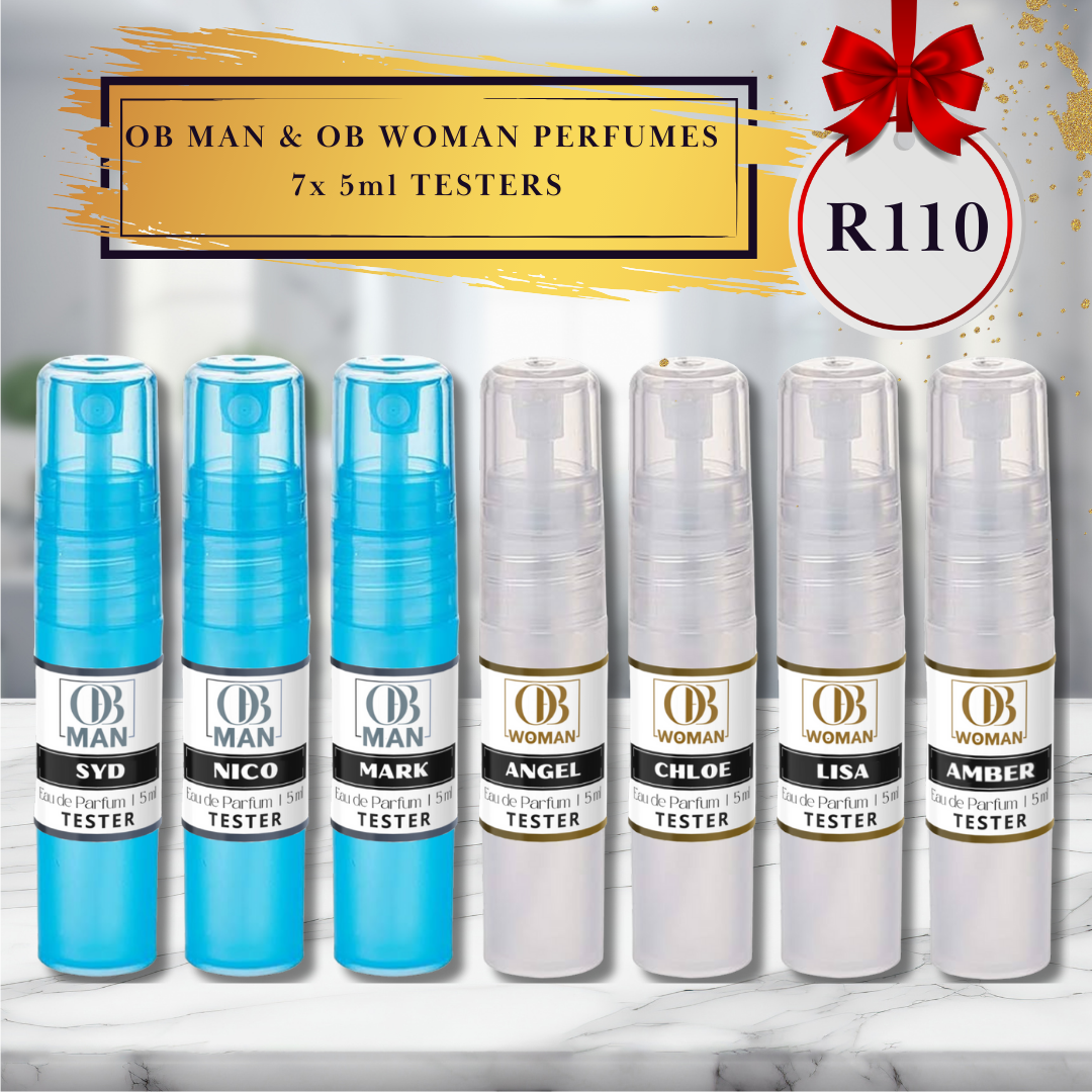 ob man & ob woman perfumes 6x 5ml testers ob man & ob woman perfumes 6x 5ml testers